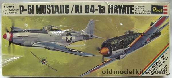 Revell 1/72 P-51 Mustang and Ki-84-1a Hayate Fighting Deuces Series, H222-100 plastic model kit